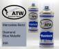 Preview: Mercedes-Benz, Diamond Blue Metallic, 355: 400ml Sprühdose + 400ml Klarlack - Set, von ATW Autoteile West.